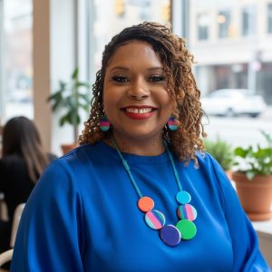 Turquoise Wax Cord Necklace Set with Multi-Color Round Wood Beads