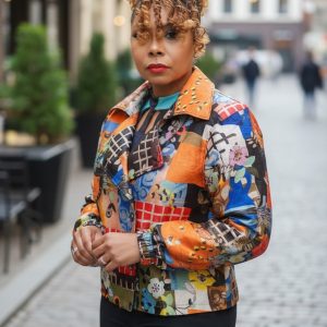 Bright Blooms Utility Jacket