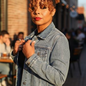 Stunning Denim Jacket with Stripe Sparkle Designs - 4768SW Denim